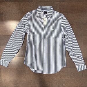 TODD SNYDER SLIM FIT FAVORITE POPLIN SHIRT IN BANKER STRIPE (Small, NWT)